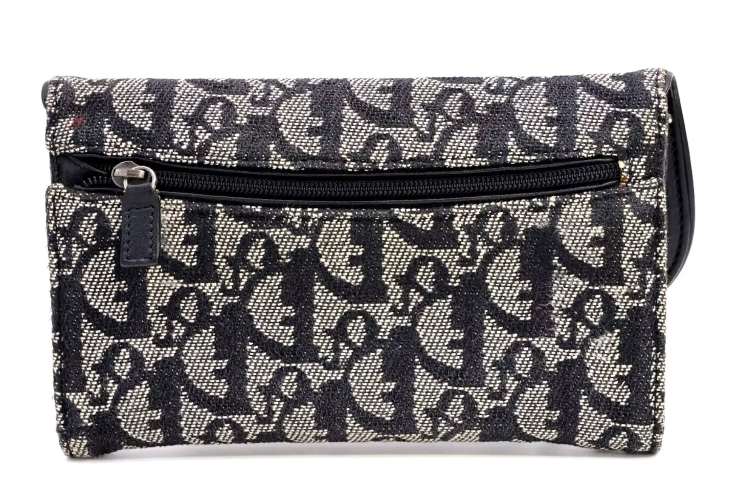 Pre-Owned Christian Dior Saddle Wallet Trifold Long Purse