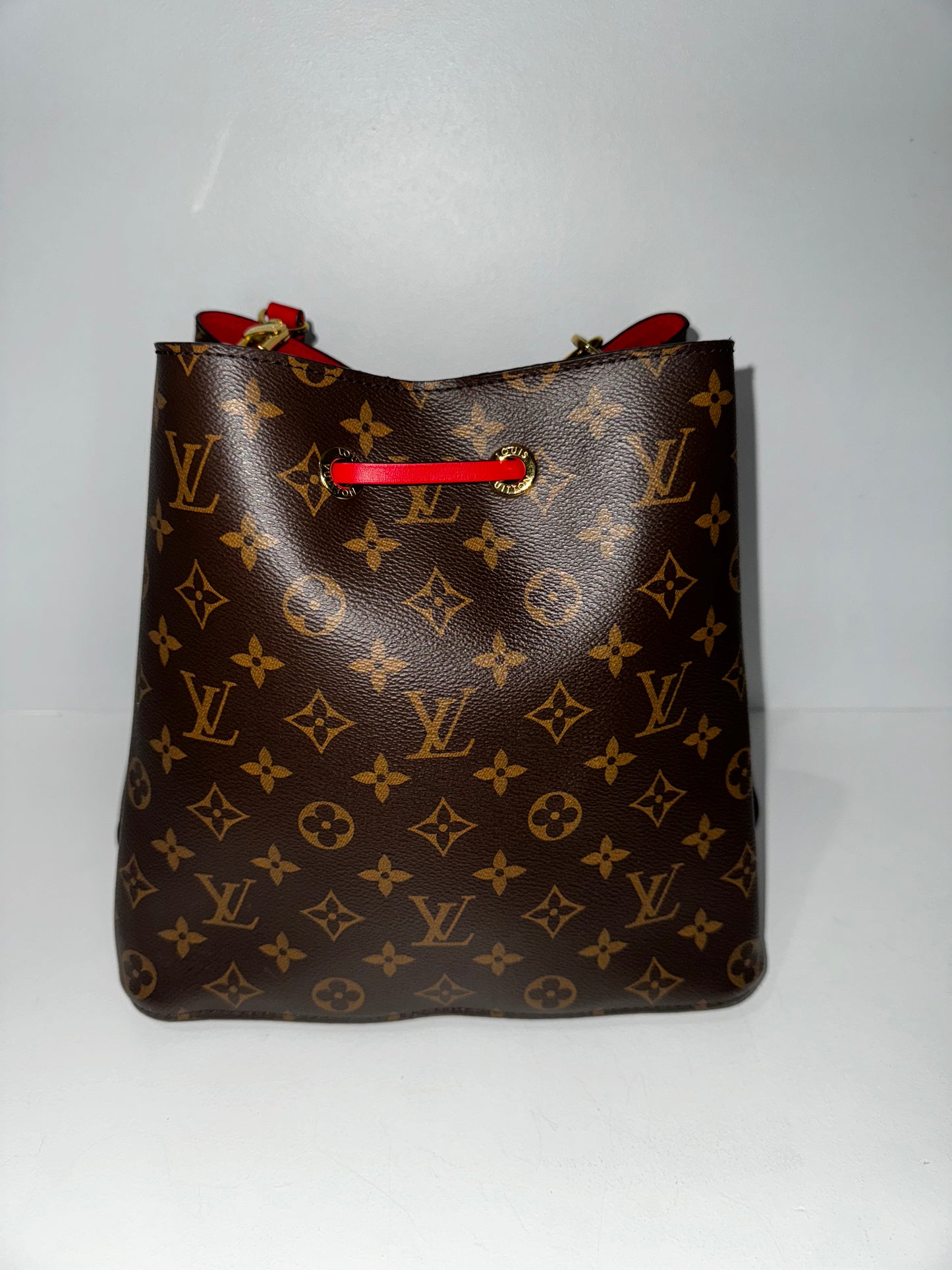 Pre-Owned Louis Vuitton Monogram Neonoe MM Coquelicot
