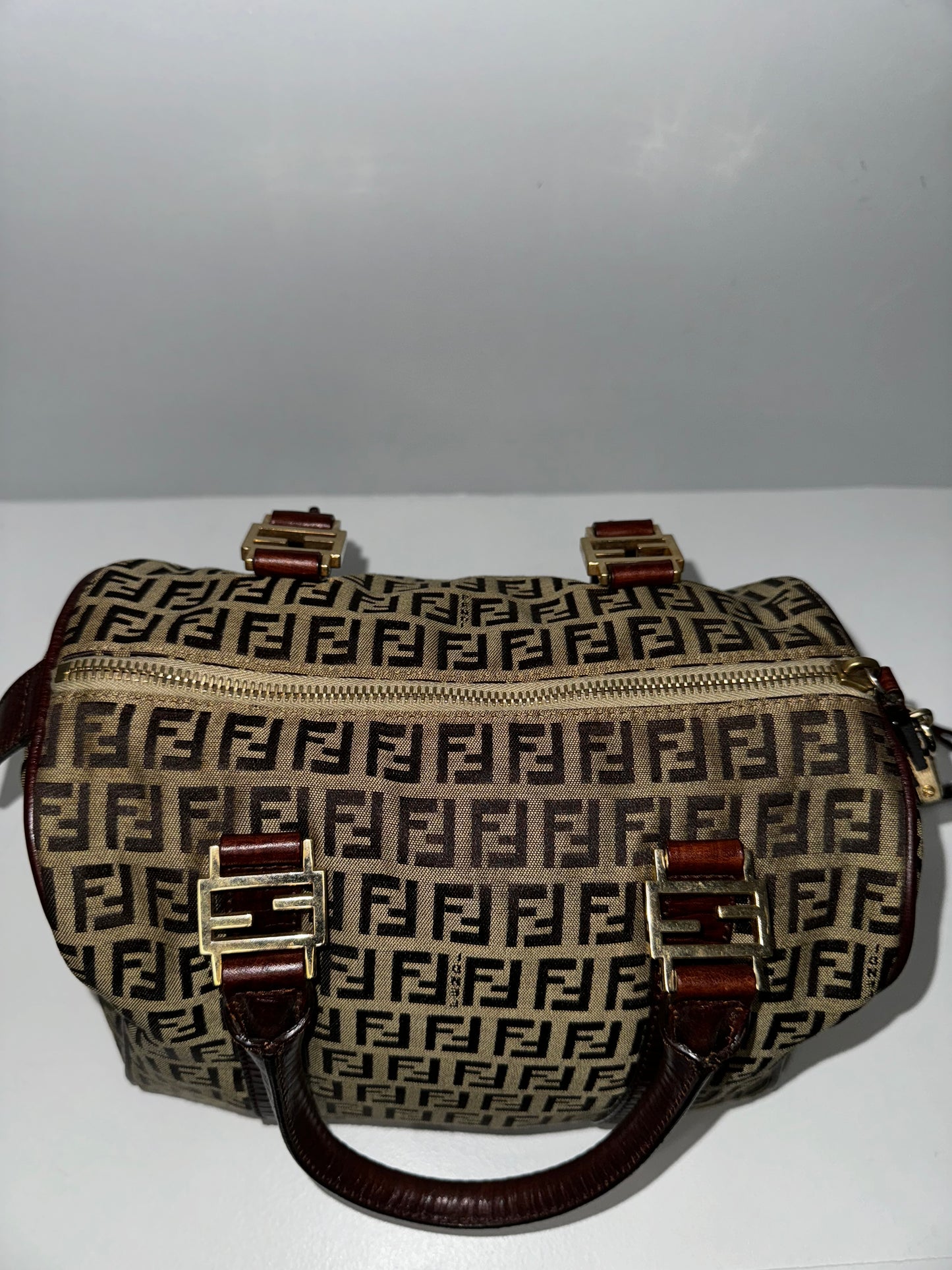 Pre-Owned Fendi Brown Top Handle Handbag