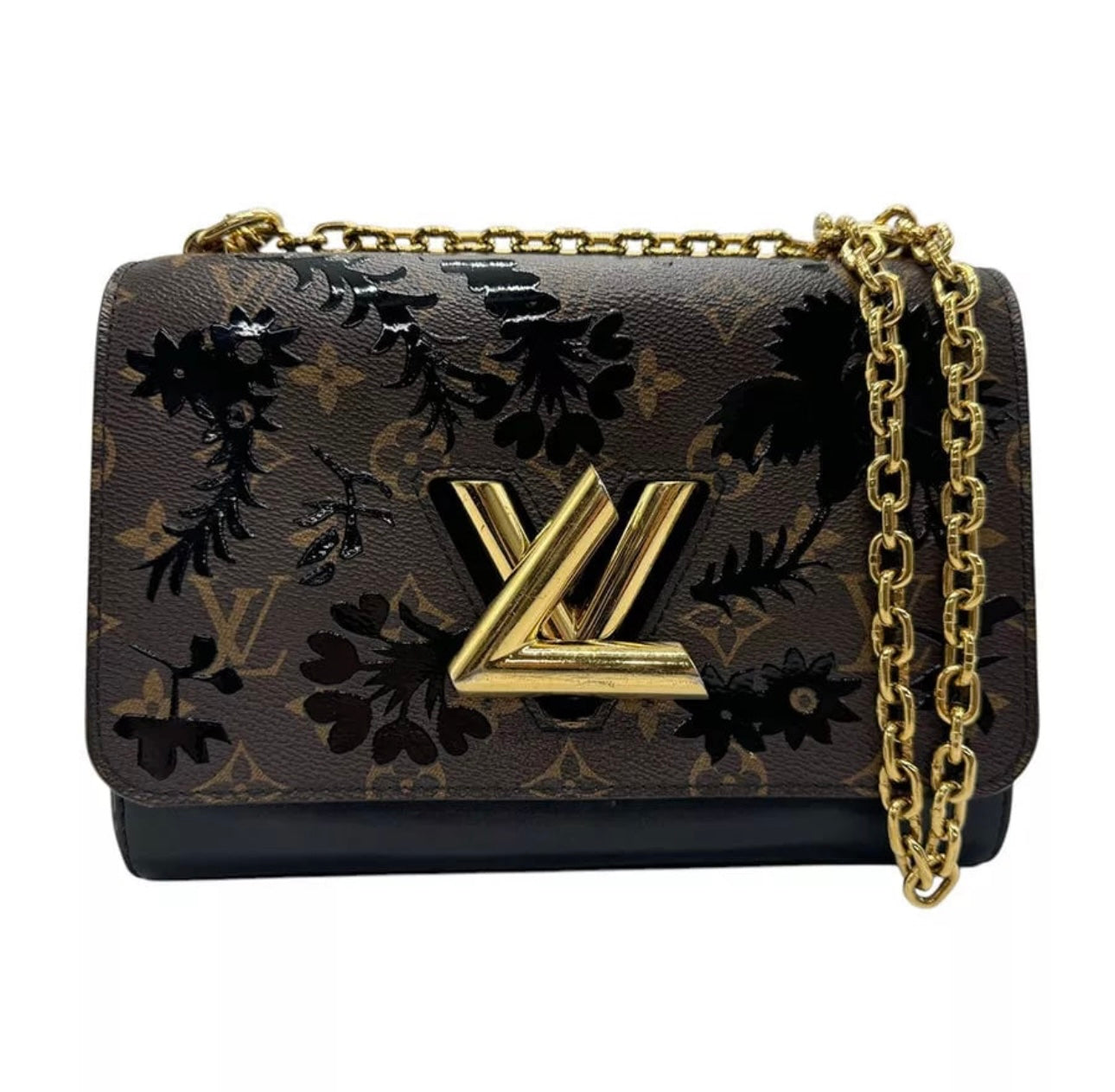 Pre-owned Louis Vuitton Monogram Canvas Blossom Twist MM Shoulder Bag