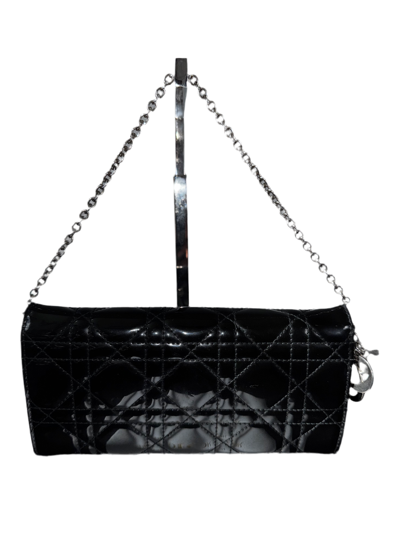 Pre-Owned DIOR Patent Shoulder Bag