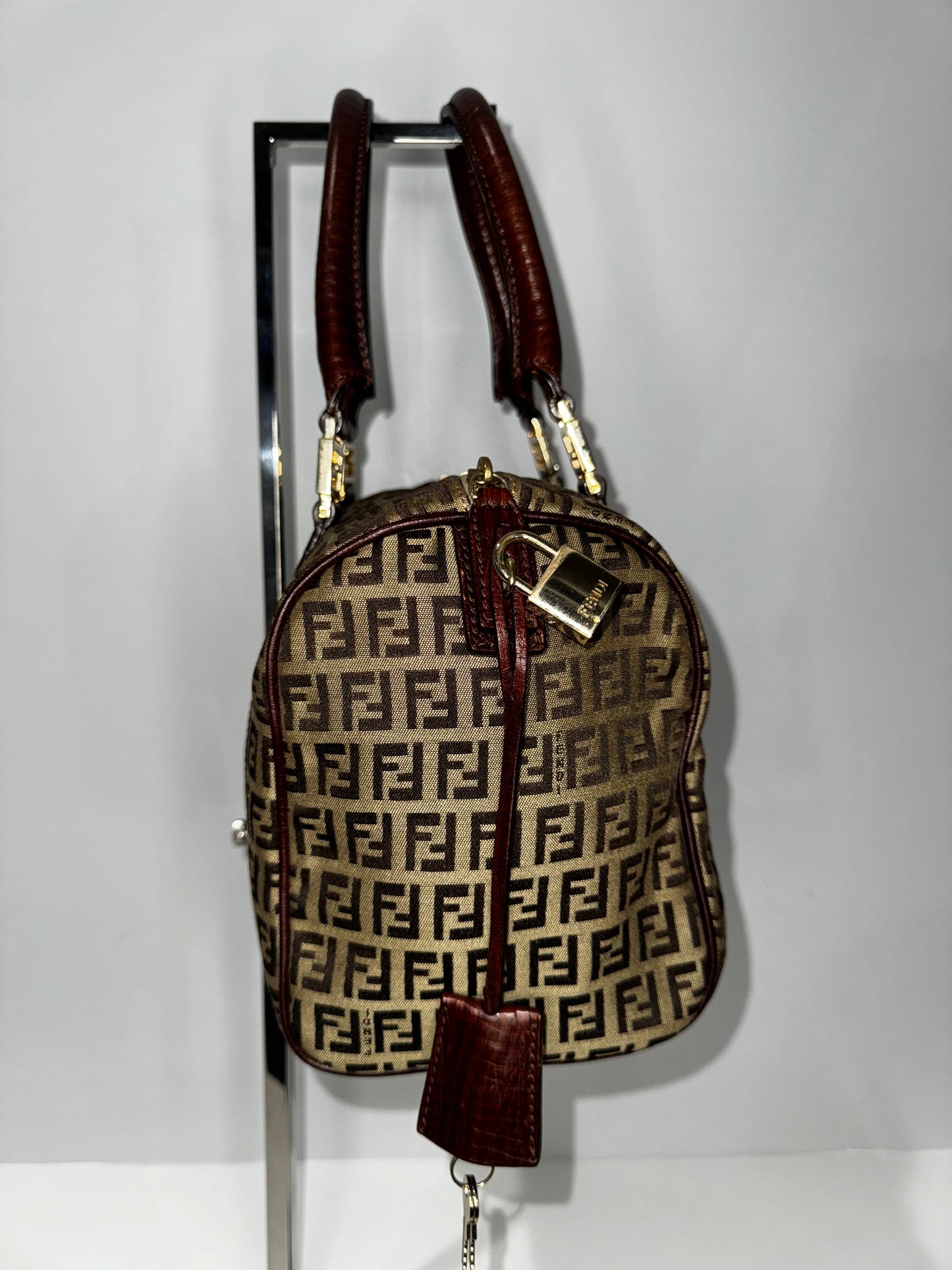 Pre-Owned Fendi Brown Top Handle Handbag