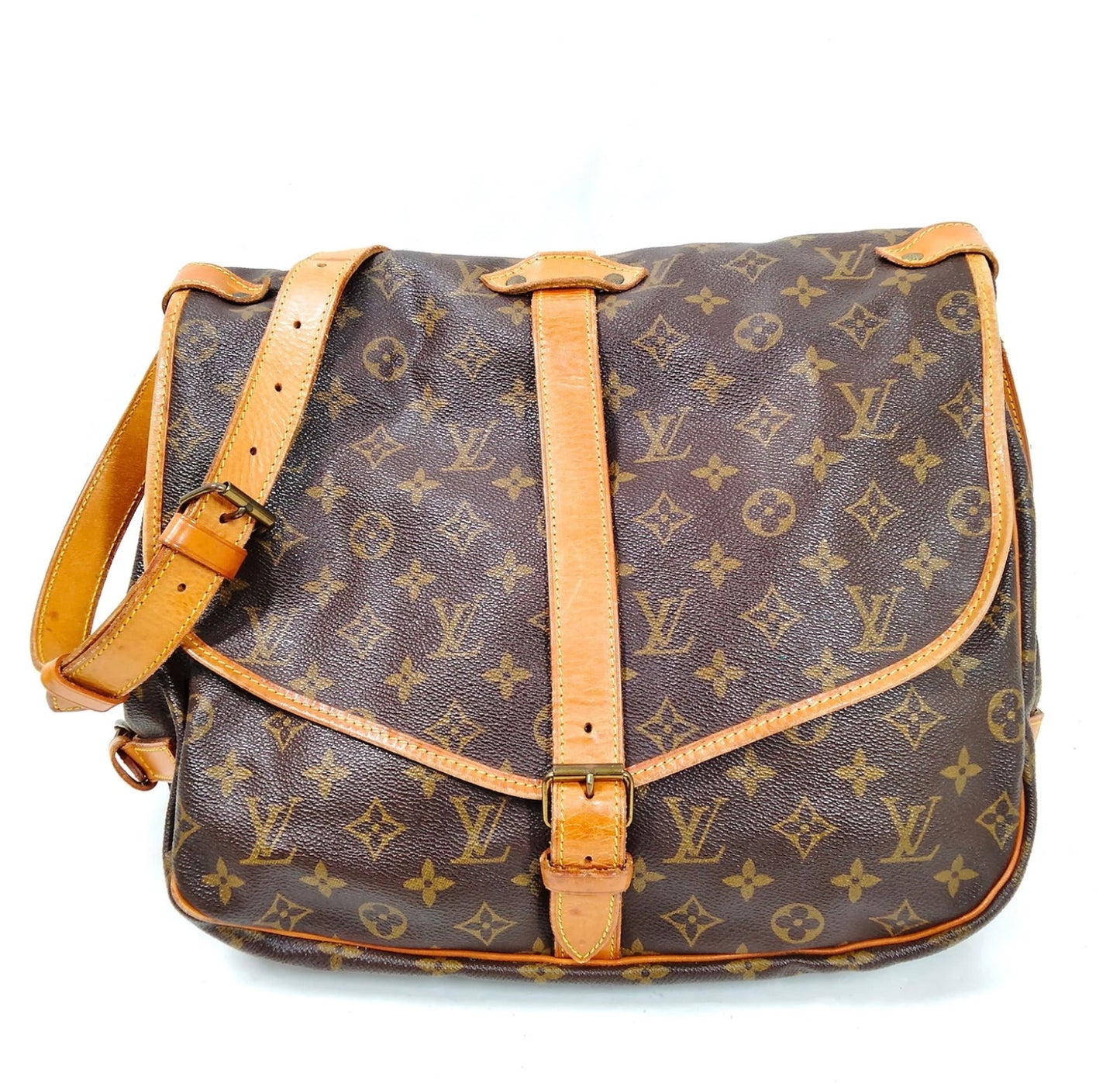 Pre-owned Louis Vuitton Monogram Saumur 30