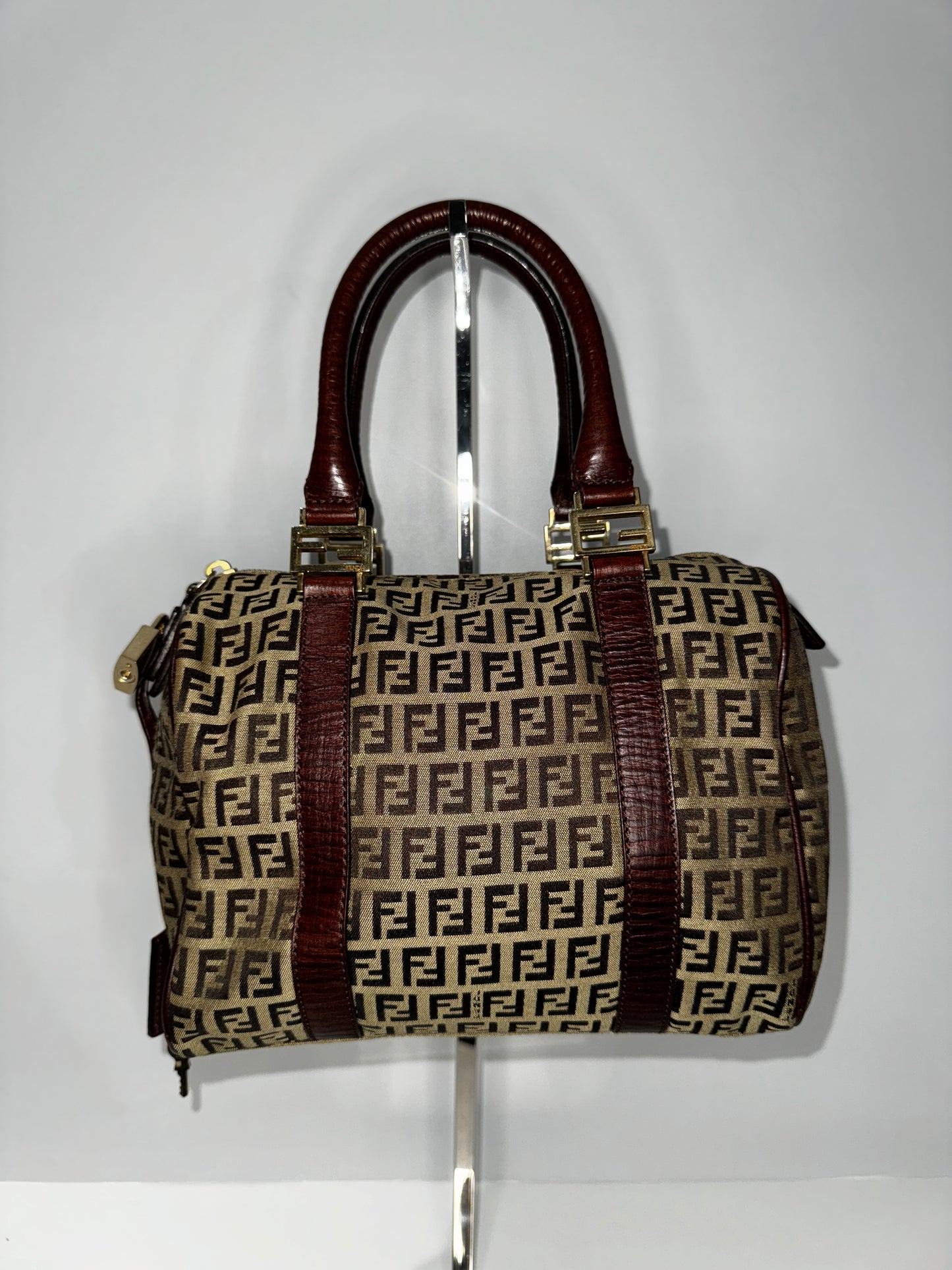 Pre-Owned Fendi Brown Top Handle Handbag
