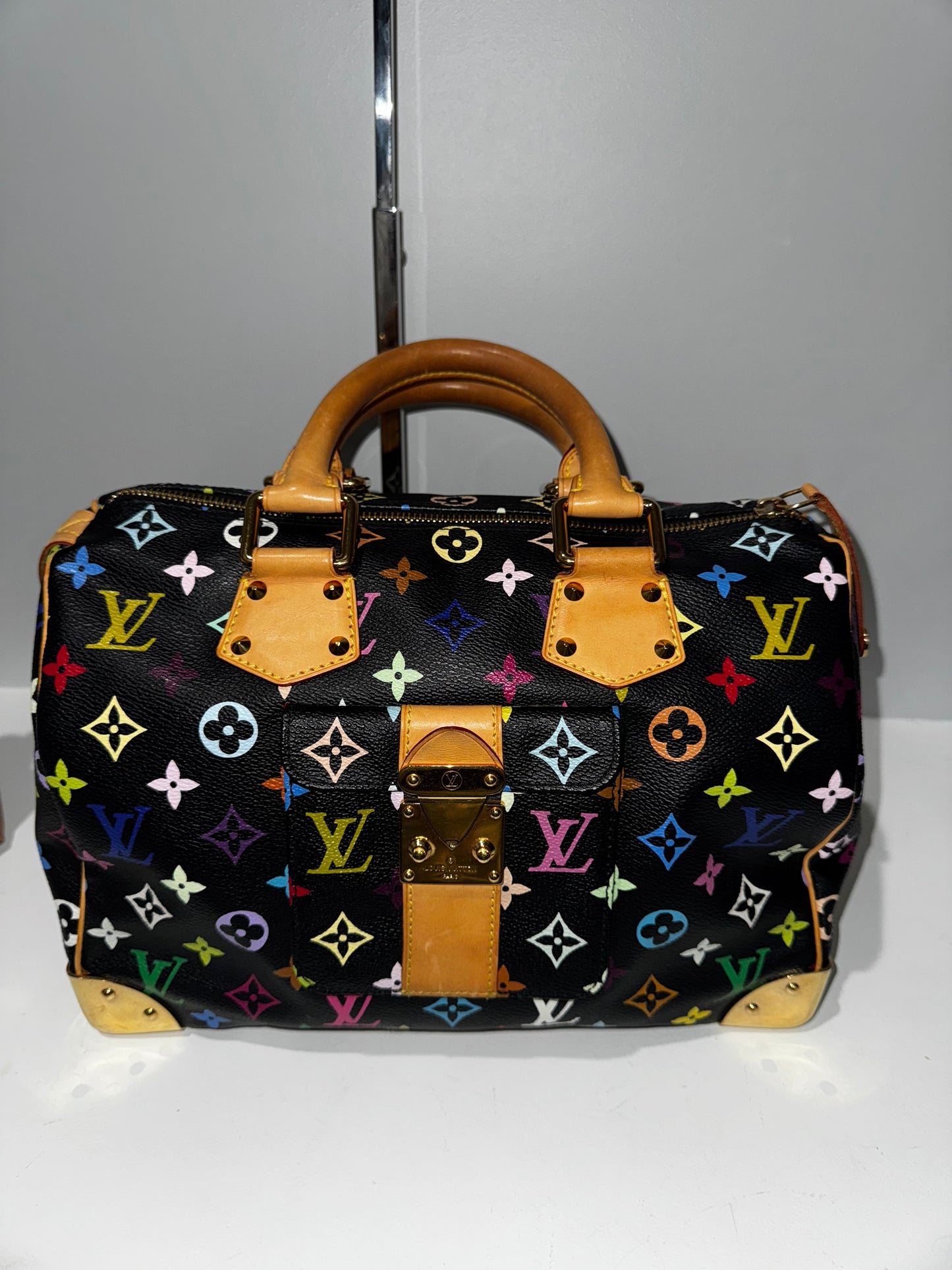 Pre-Owned Louis Vuitton Murakami Multicolor Noir Speedy 30
