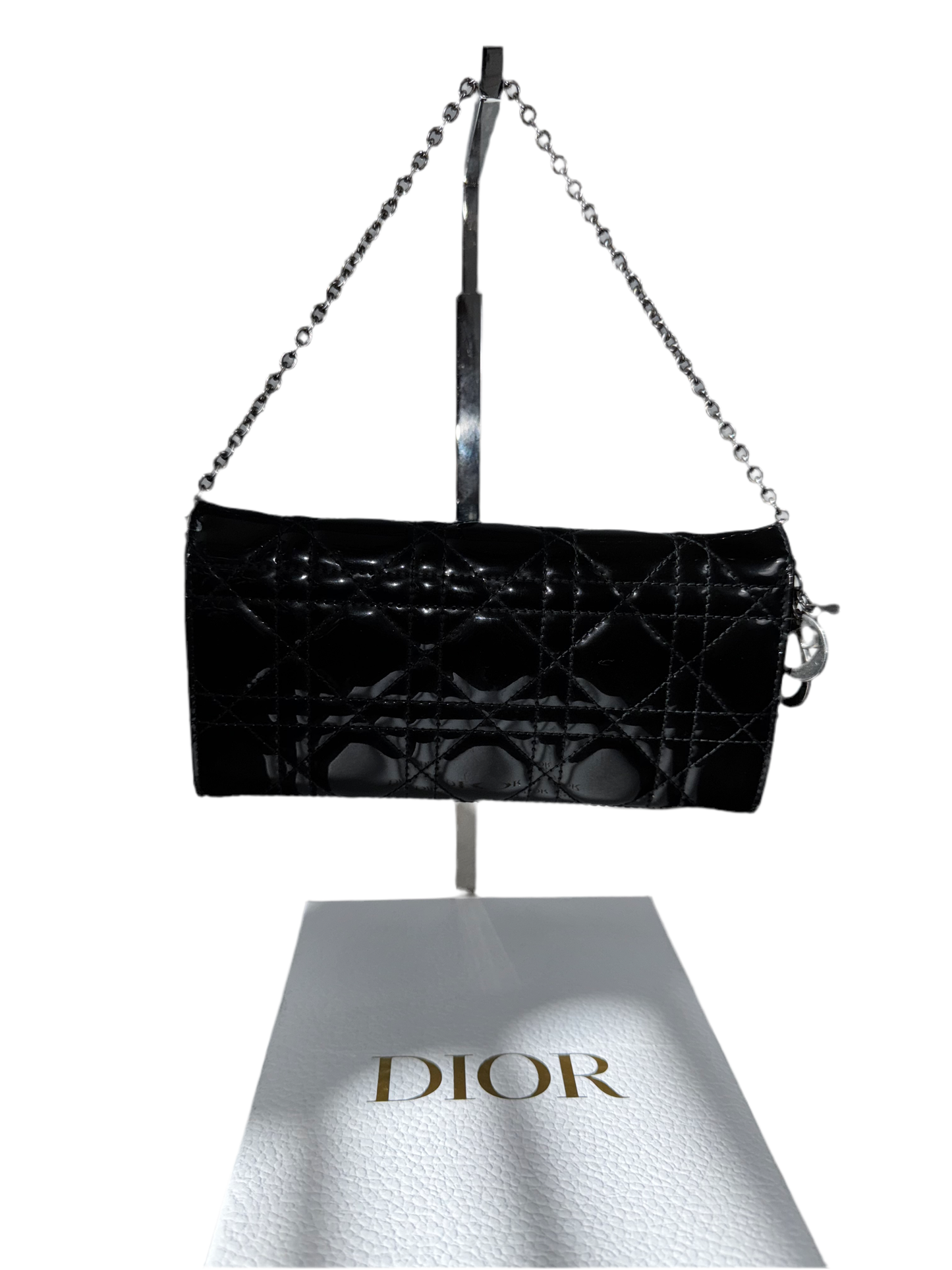 Pre-Owned DIOR Patent Shoulder Bag