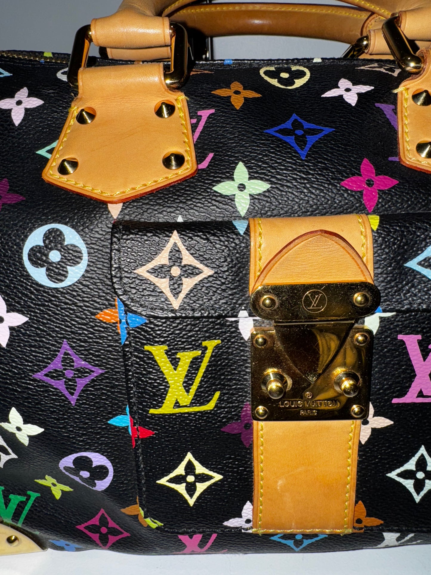 Pre-Owned Louis Vuitton Murakami Multicolor Noir Speedy 30