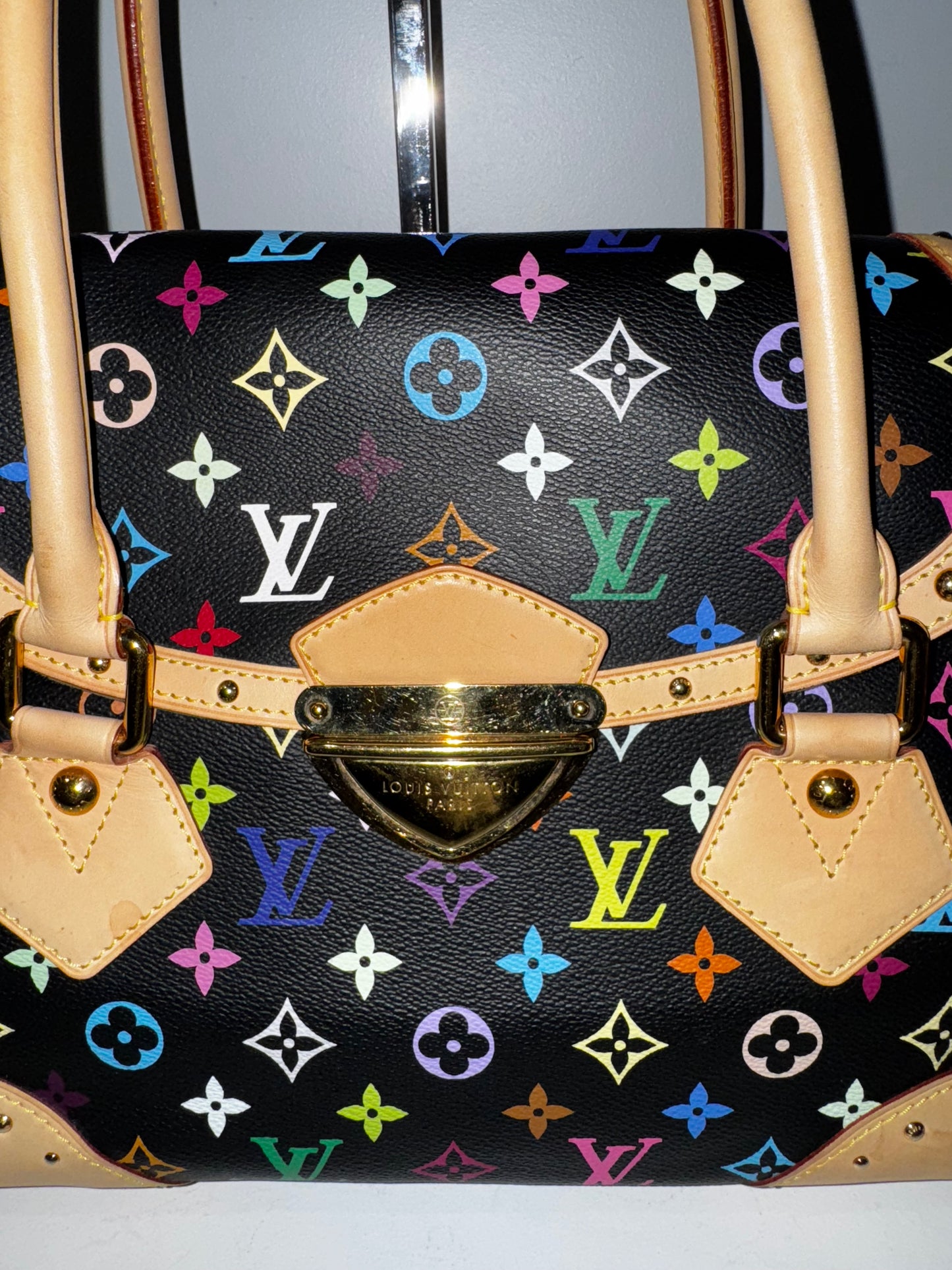 Pre-Owned Louis Vuitton Murakami Multicolor Noir Beverly GM