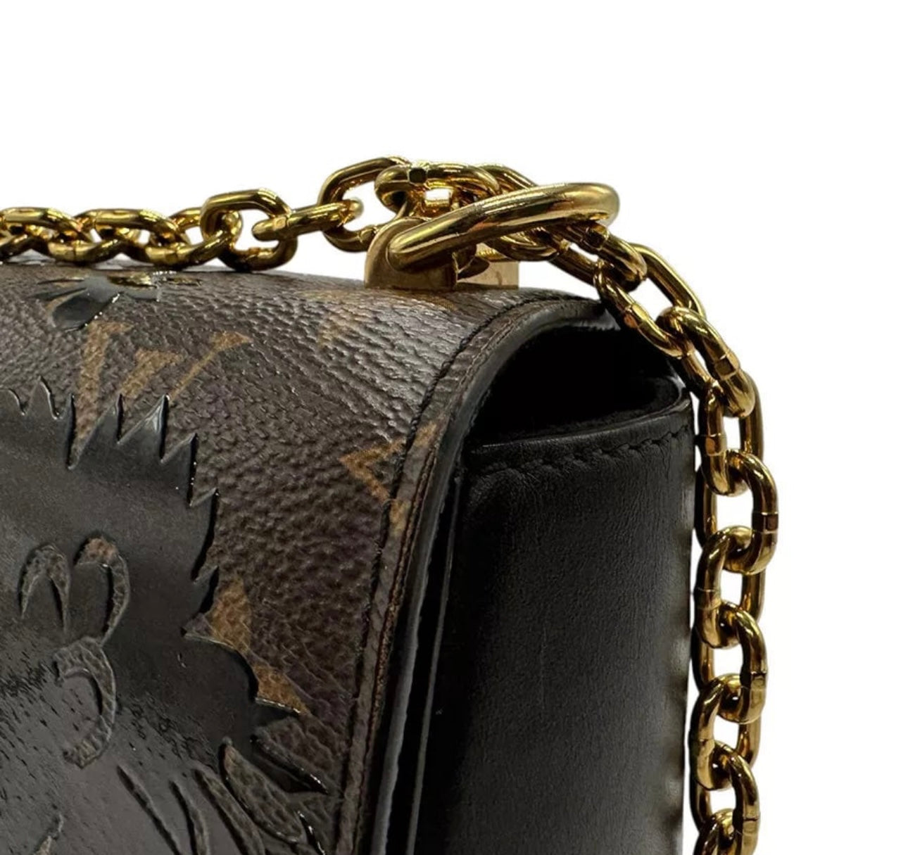 Pre-owned Louis Vuitton Monogram Canvas Blossom Twist MM Shoulder Bag