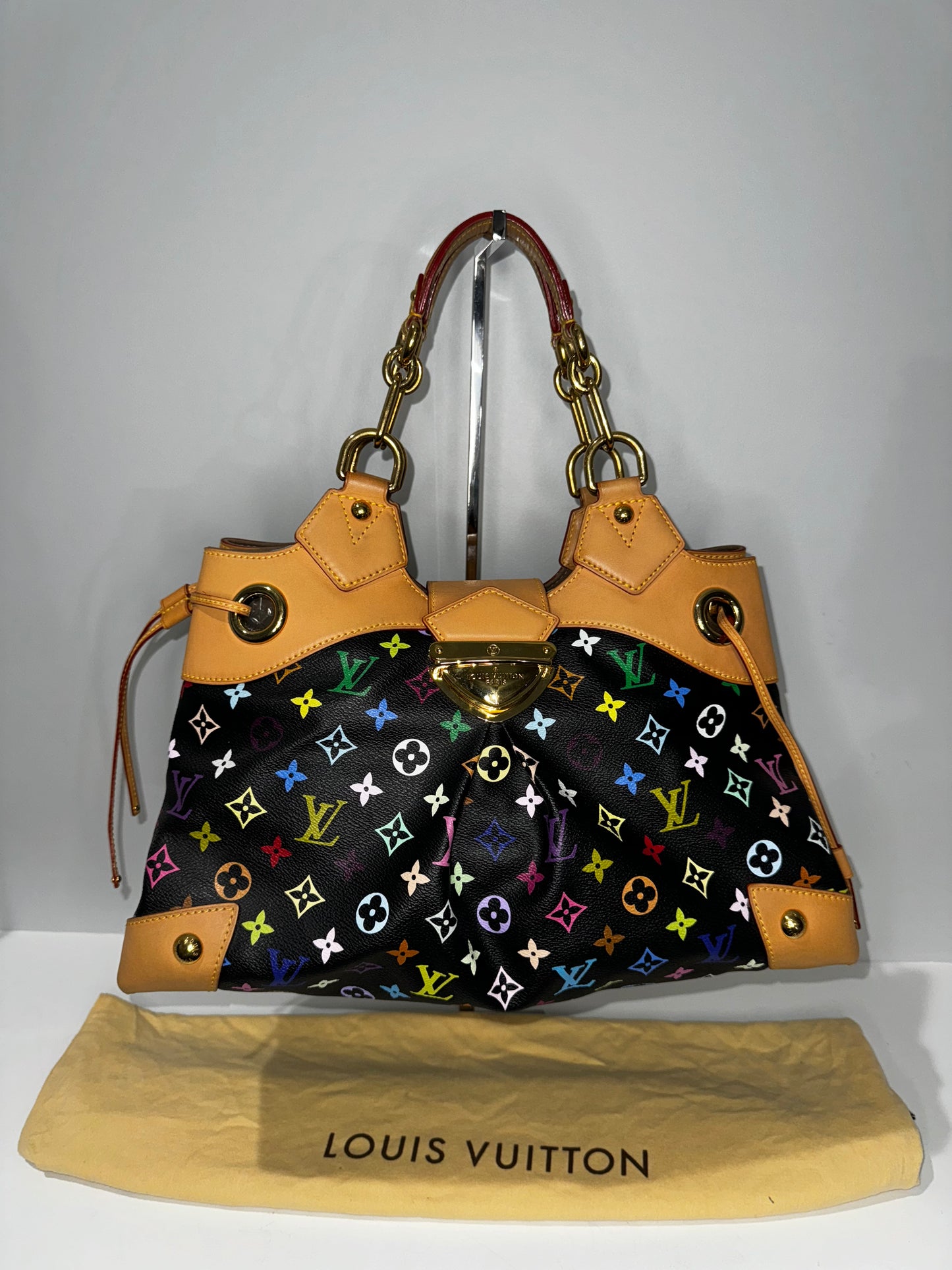 Pre-Owned Louis Vuitton Murakami Multicolor Noir Ursula GM