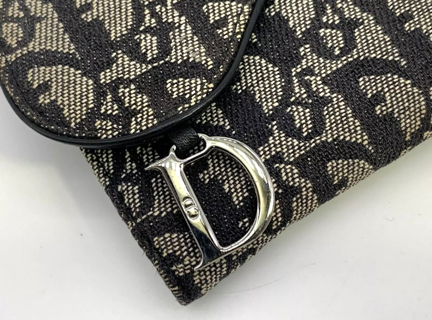 Pre-Owned Christian Dior Saddle Wallet Trifold Long Purse