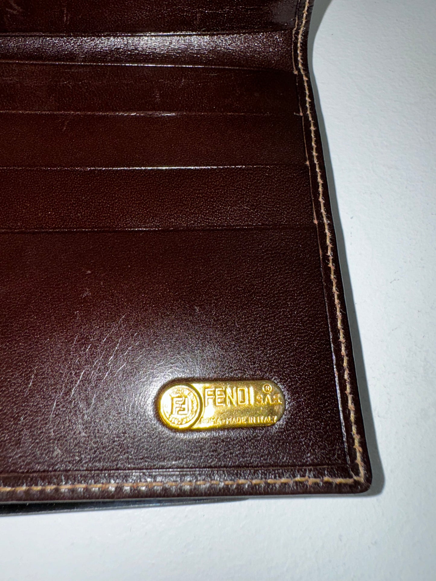 Pre-Owned Fendi Wallet in Dark Brown