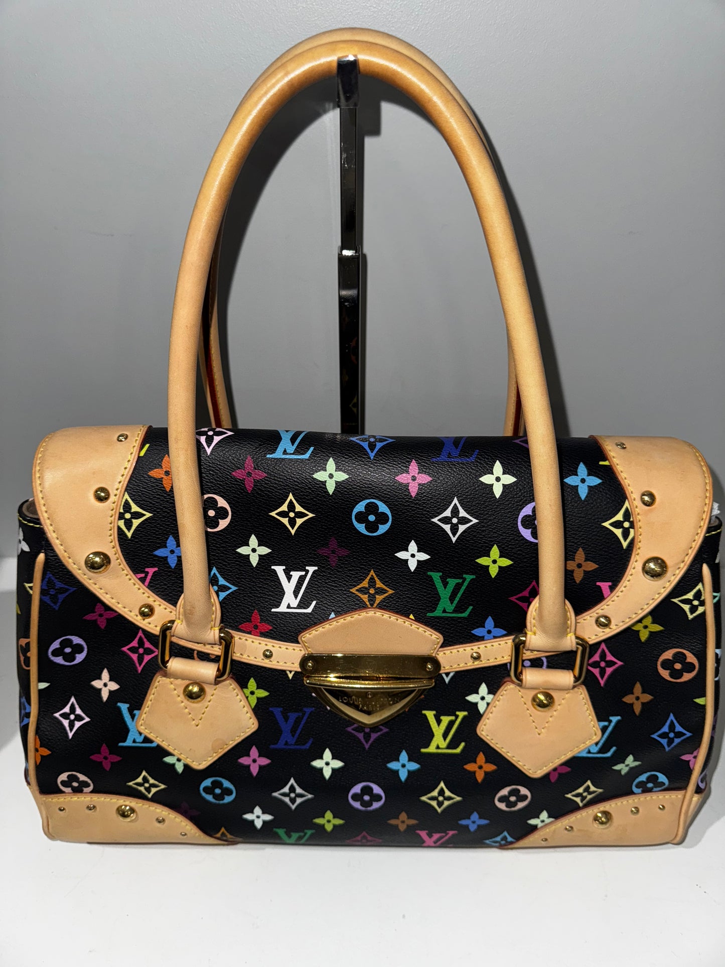 Pre-Owned Louis Vuitton Murakami Multicolor Noir Beverly GM