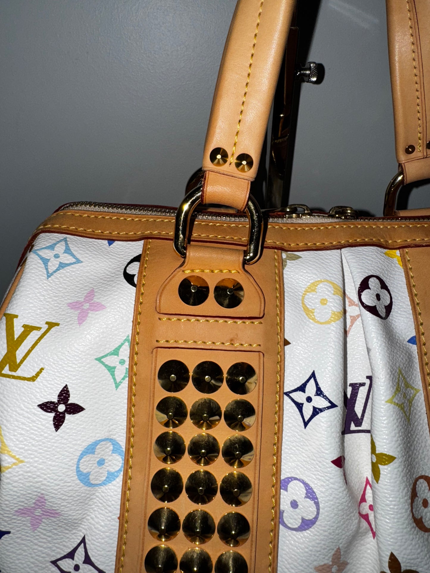 Pre-Owned Louis Vuitton Murakami Multicolor White Courtney
