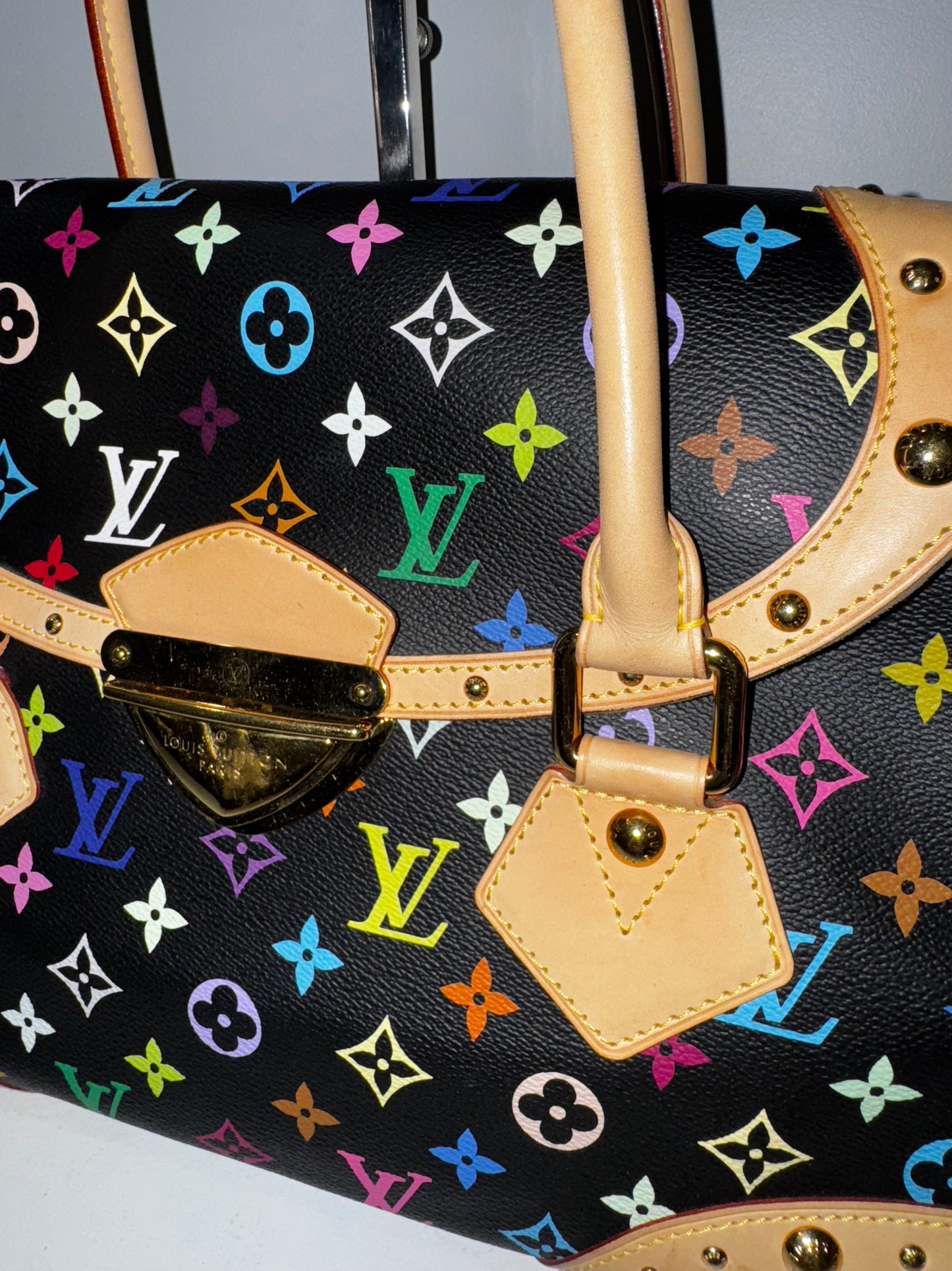Pre-Owned Louis Vuitton Murakami Multicolor Noir Beverly GM