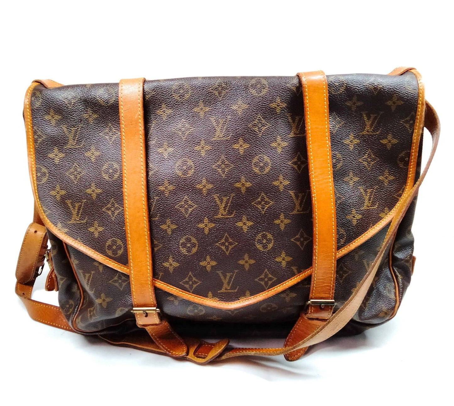 Pre-owned Louis Vuitton Monogram Saumur 43 Messenger Bag