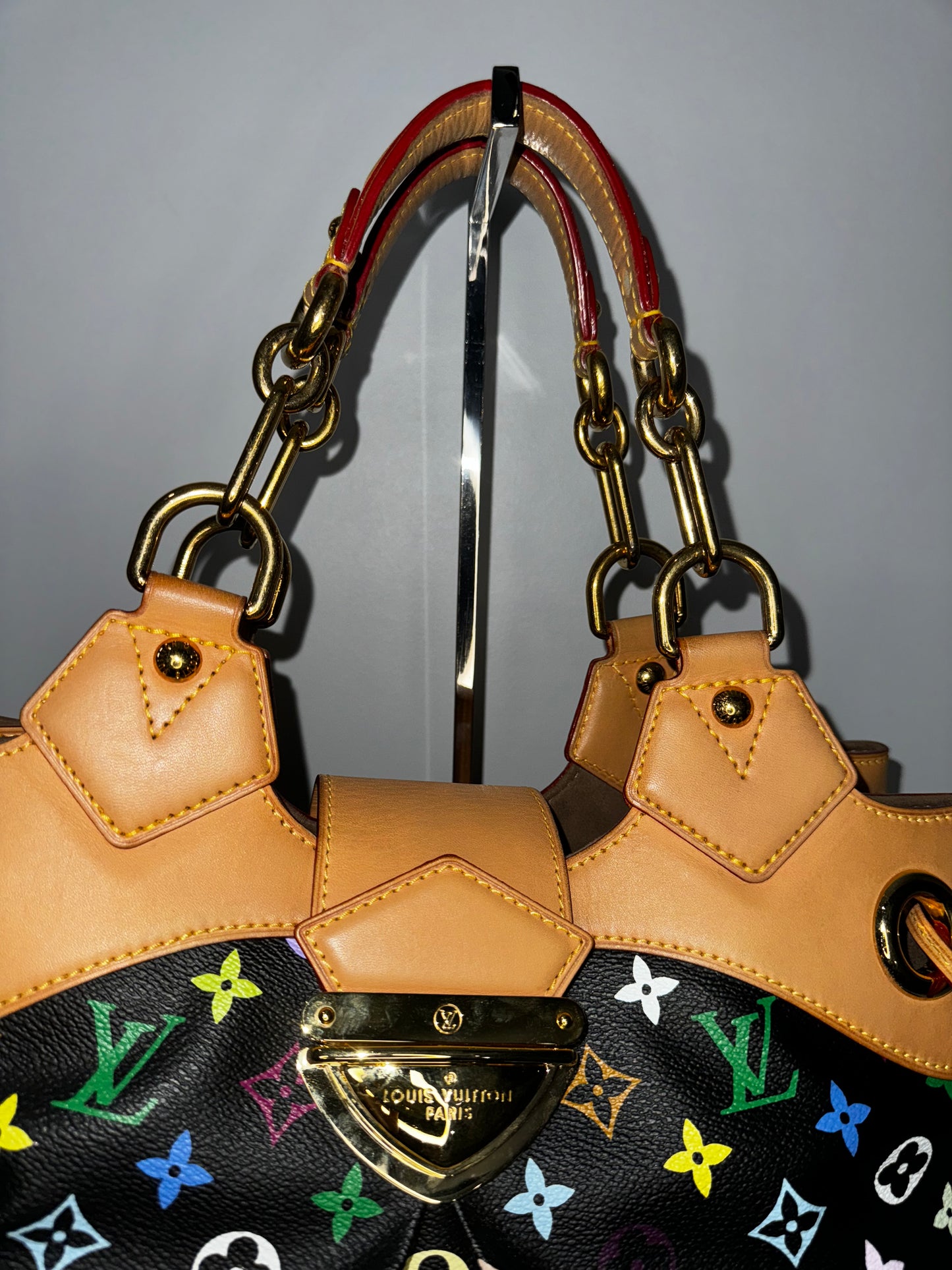 Pre-Owned Louis Vuitton Murakami Multicolor Noir Ursula GM