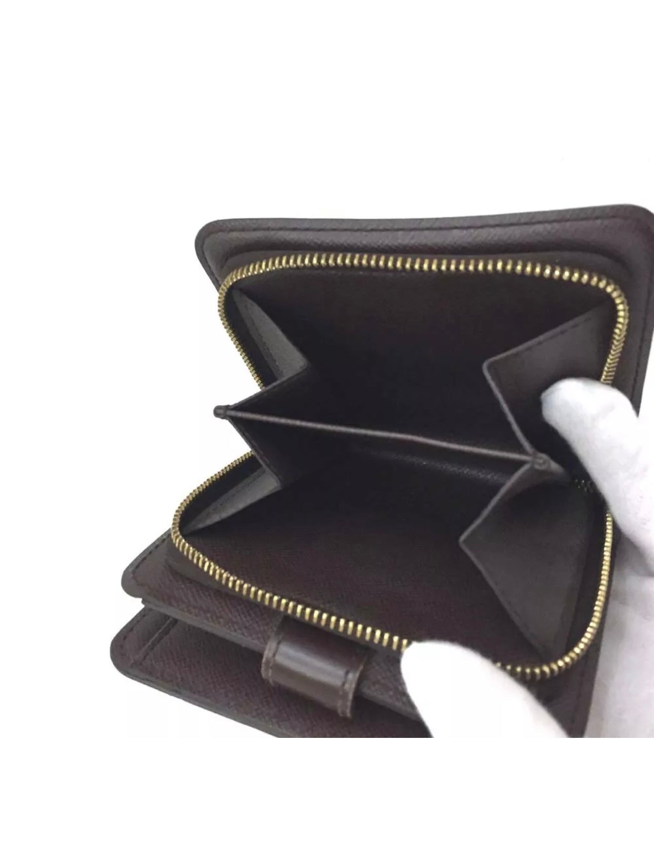 Preowned Louis Vuitton Damier Compact Zip Bifold Wallet