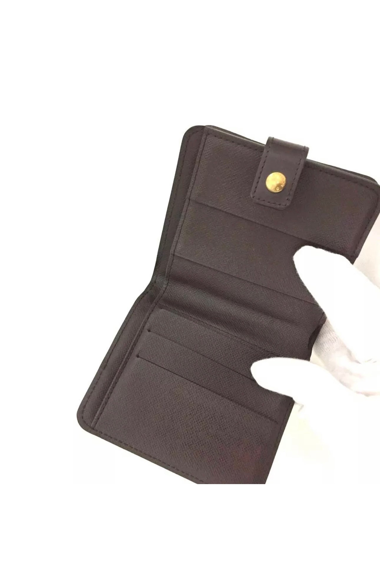 Preowned Louis Vuitton Damier Compact Zip Bifold Wallet