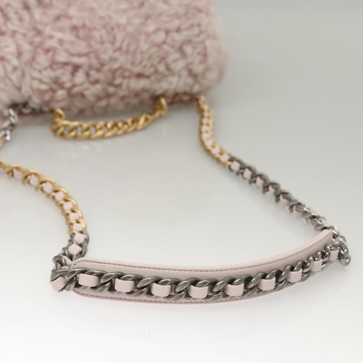 Pre-owned Chanel Shearling Pink