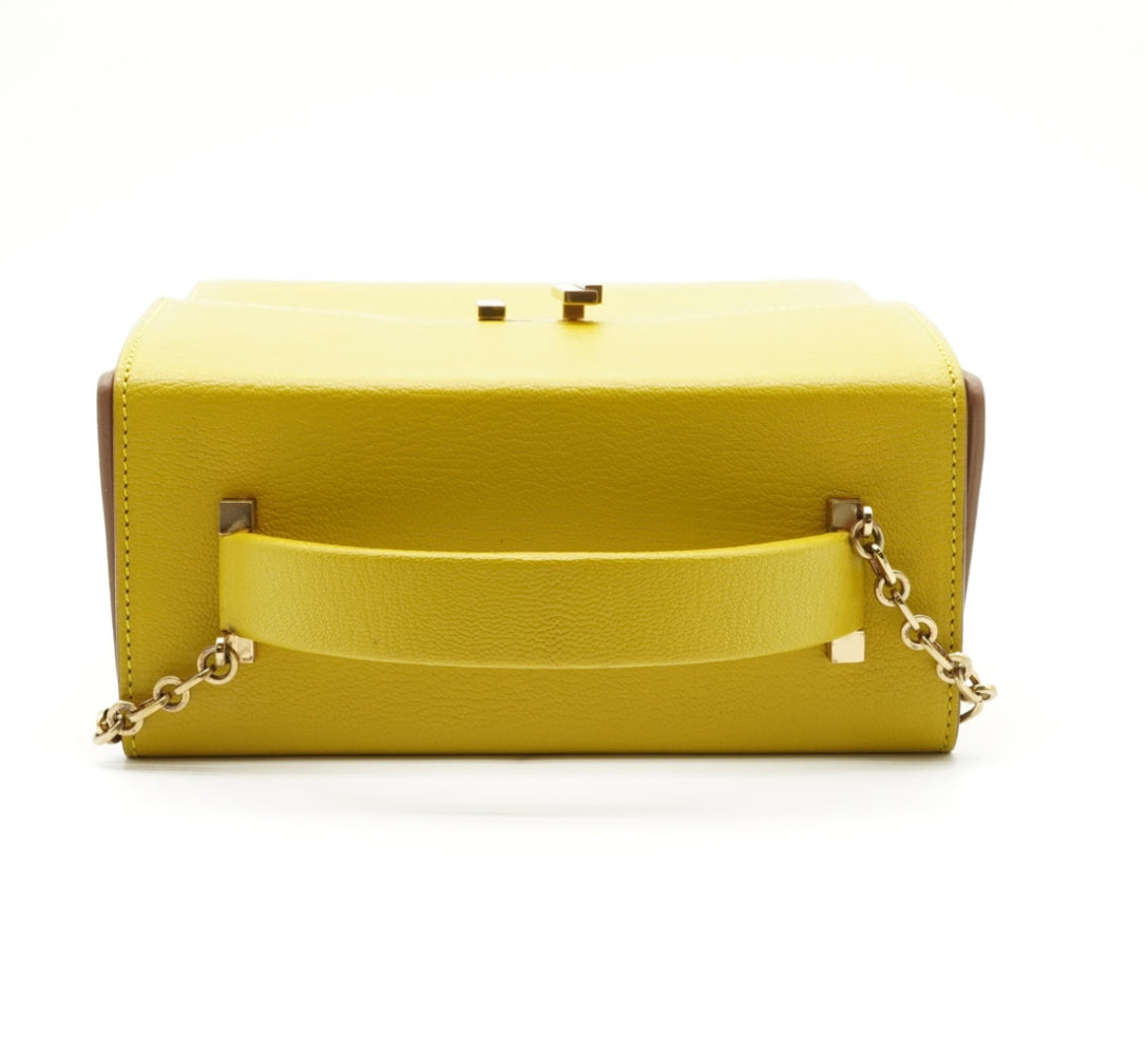 Pre-owned Hermes Cinhetic Chevre 2 Way Shoulder Bag