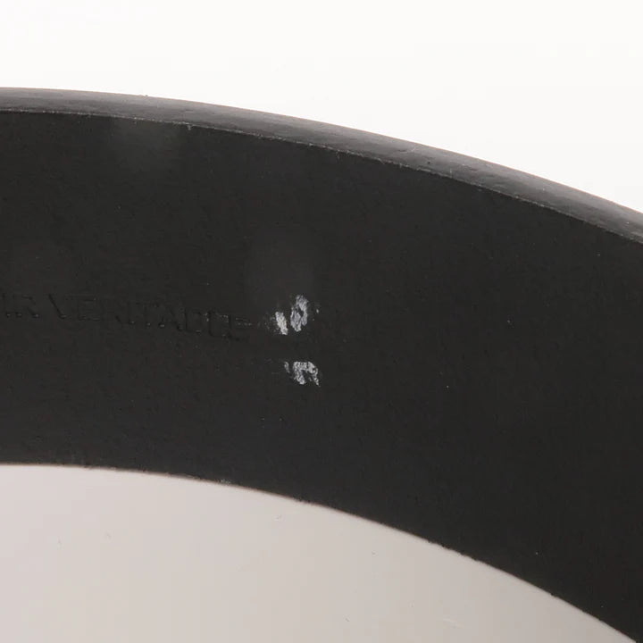 Pre-owned CHANEL Belt 95cm Calfskin Leather Black