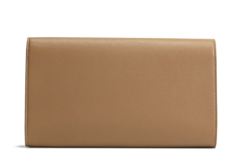 Pre-owned Saint Laurent Beige Monogram Clutch