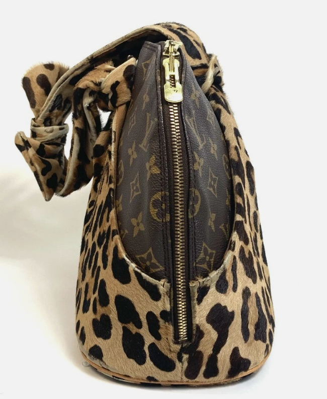 Pre-owned Louis Vuitton Leopard Azzedine Alaia Alma Three Piece Set