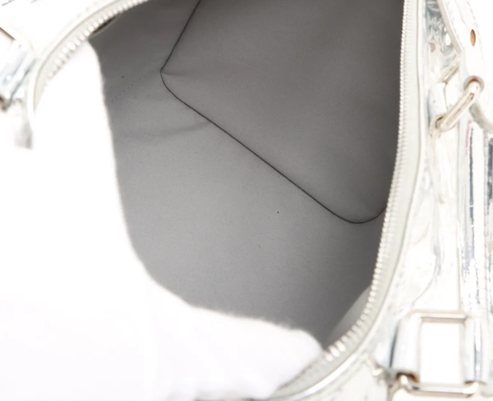 Pre-owned Louis Vuitton Speedy 30 Mirror Silver