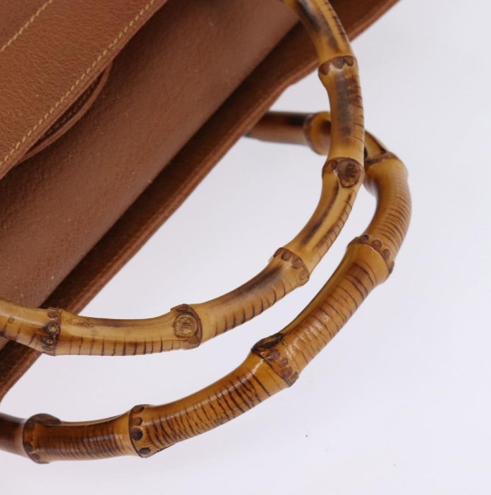 Pre-owned Gucci Bamboo Handle Tote