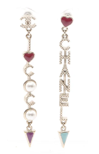 Pre-owned CHANEL Coco mark Earrings GP Gold