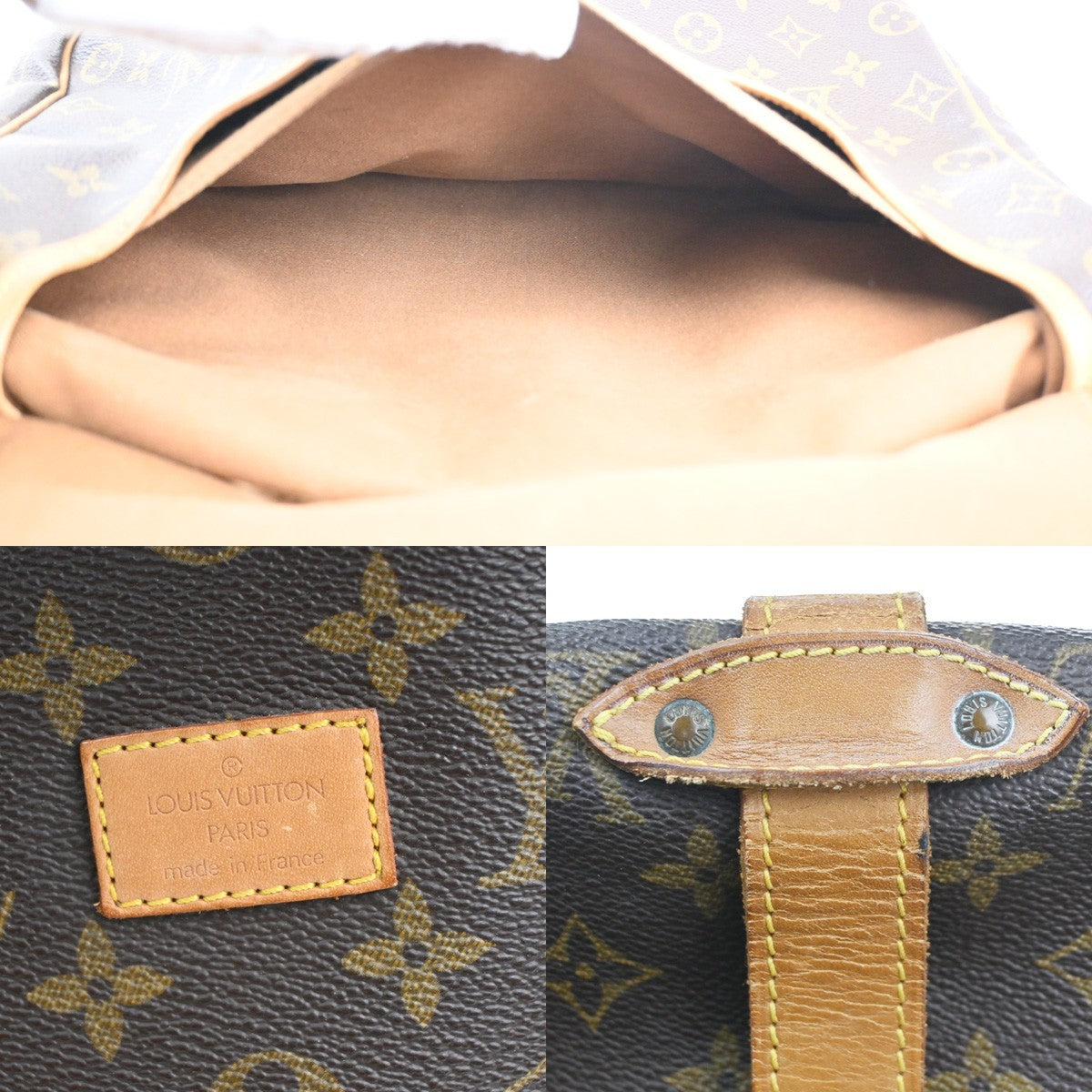 Pre-owned Louis Vuitton Saumur 30