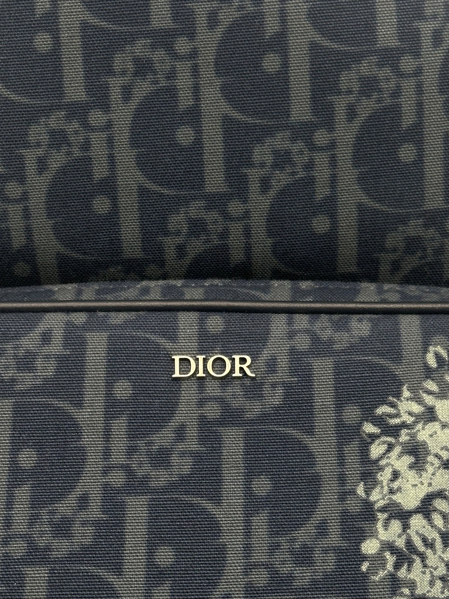 Pre-owned Christian Dior Saddle Tripple Pouch Oblique jacquard medium