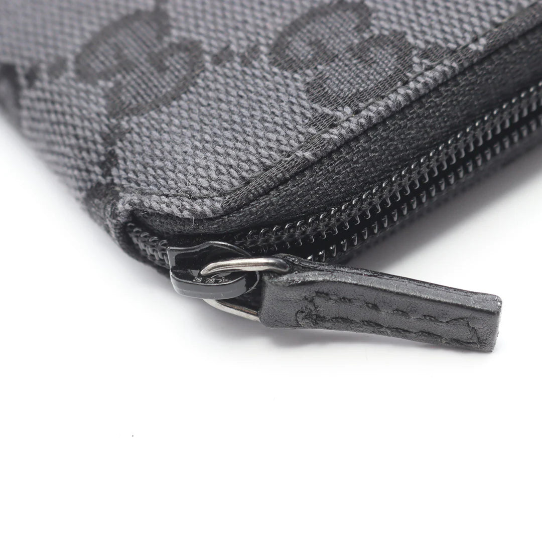 Pre-owned GUCCI GG canvas Coin purse Canvas Black