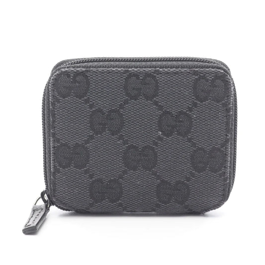 Pre-owned GUCCI GG canvas Coin purse Canvas Black
