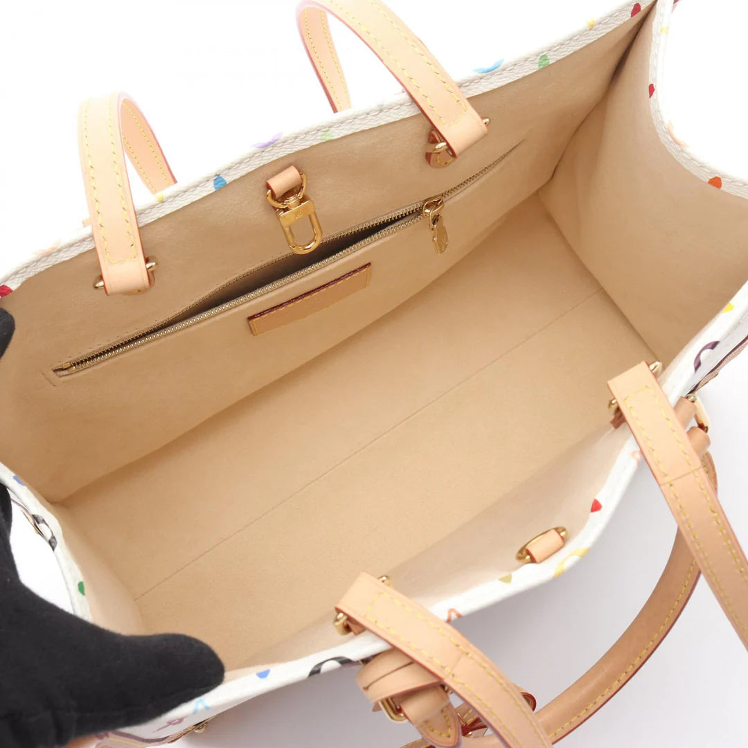 Pre-owned LOUIS VUITTON  Takashi Murakami On-the-go Trunk MM Monogram multicolor