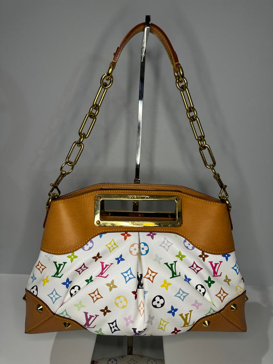 Louis Vuitton Monogram MultiColor Judy Chain Hand Bag MM