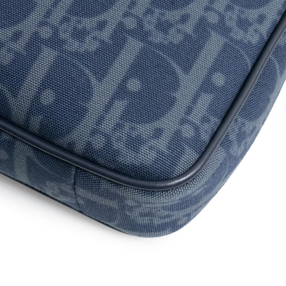 Pre-owned Christian Dior Saddle Tripple Pouch Oblique jacquard medium