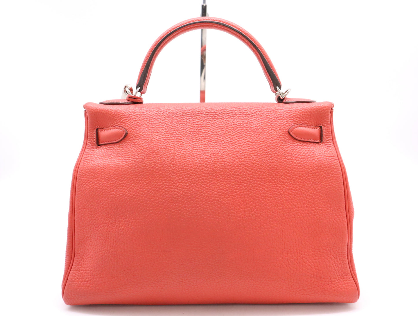 Pre-owned Hermes Kelly 32 Graine Couchevel Gold