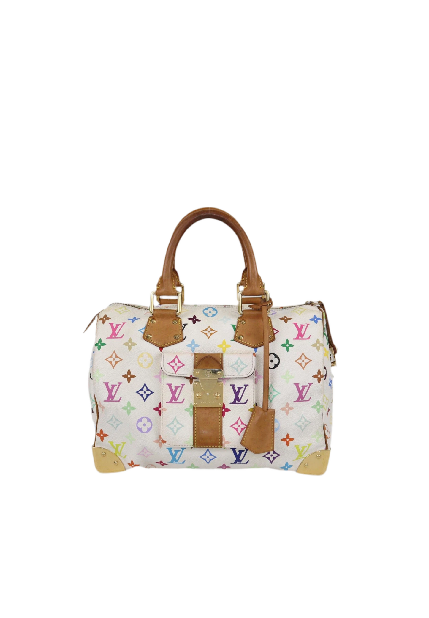 Pre-owned Louis Vuitton Murakami Multicolor White
