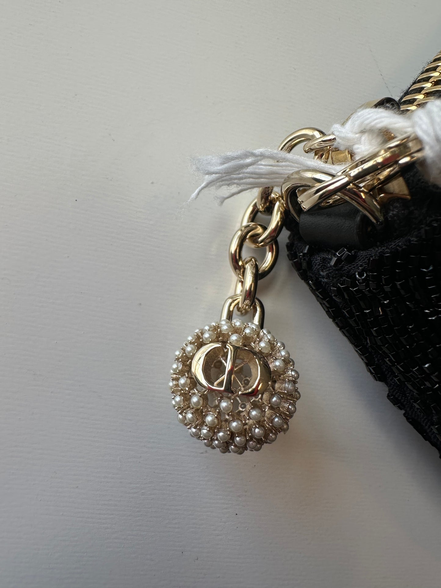 Pre-owned Christian Dior black cannage leather moyen