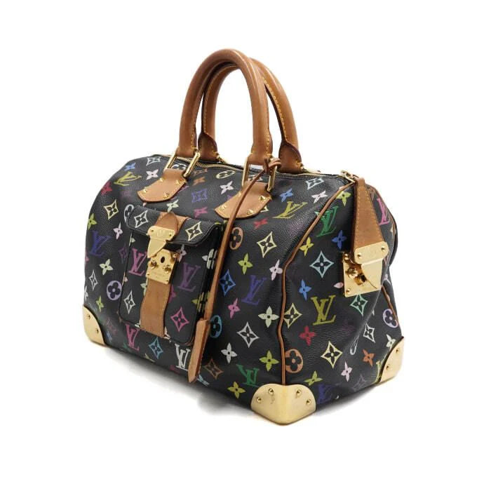 Pre-owned Louis Vuitton Speedy 30 Multicolor Noir