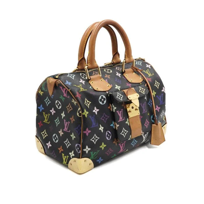 Pre-owned Louis Vuitton Speedy 30 Multicolor Noir