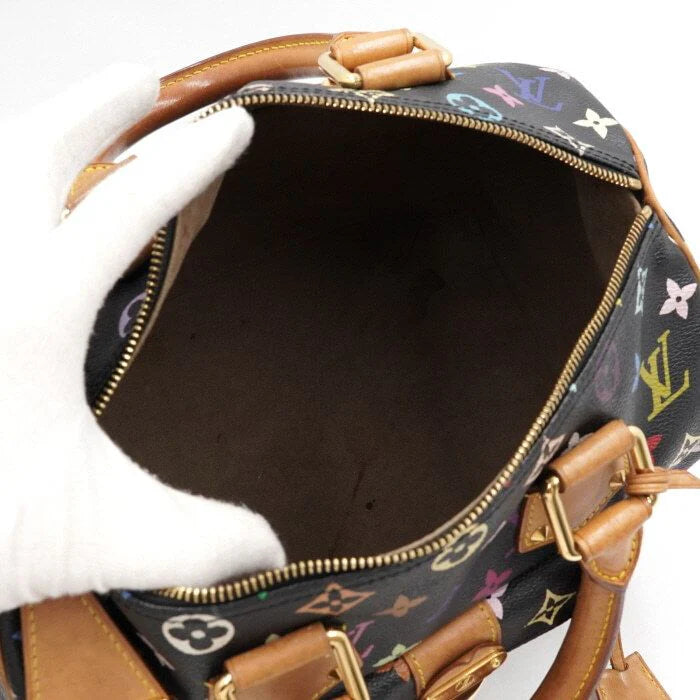 Pre-owned Louis Vuitton Speedy 30 Multicolor Noir