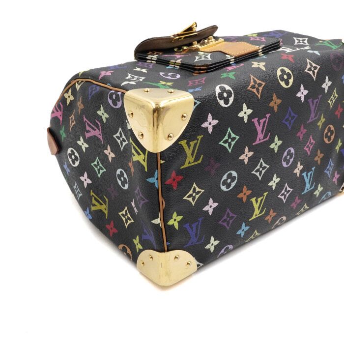 Pre-owned Louis Vuitton Speedy 30 Multicolor Noir