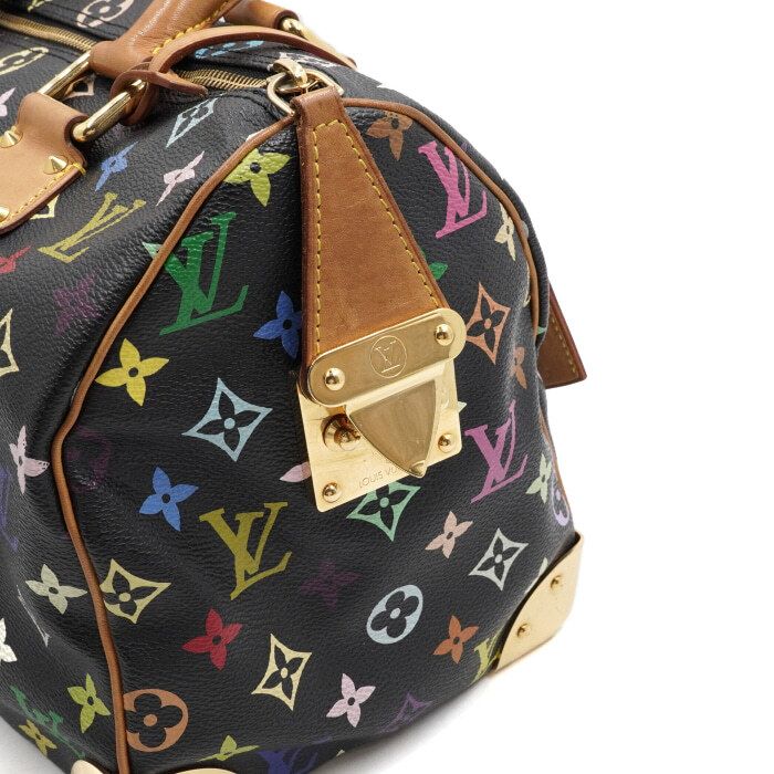 Pre-owned Louis Vuitton Speedy 30 Multicolor Noir