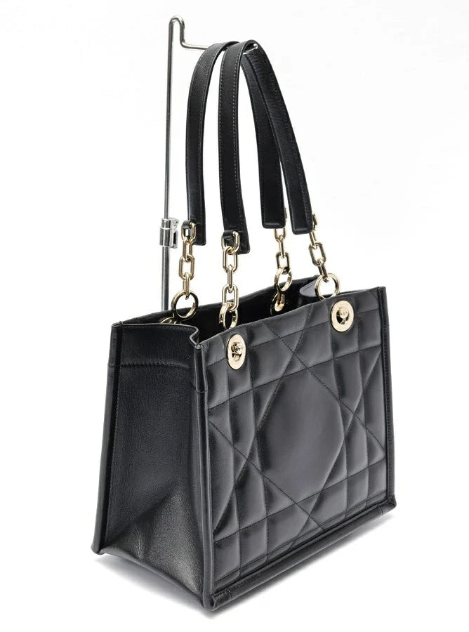 Pre-owned Christian Dior Essential Tote Archicannage Quilt Calfskin Small