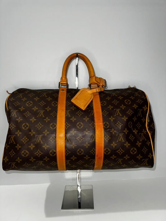 Louis Vuitton Keepall Bandouliere Bag in Monogram Canvas, model 45