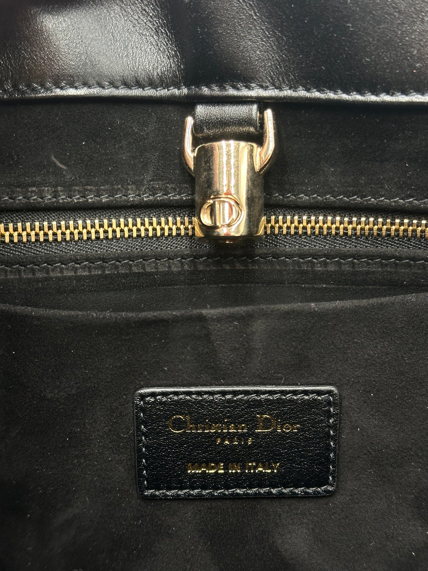 Pre-owned Christian Dior Essential Tote Archicannage Quilt Calfskin Small