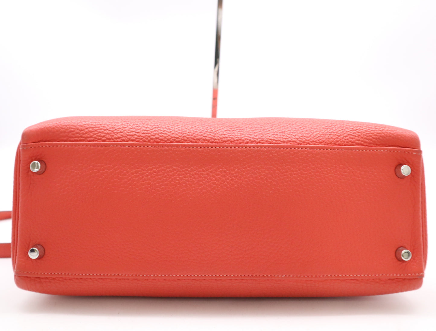 Pre-owned Hermes Kelly 32 Graine Couchevel Gold